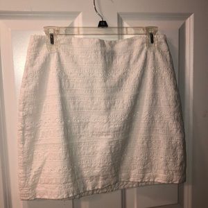 Gap White Lace Skirt